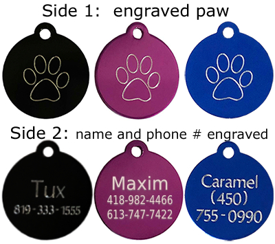 pet id tags engraved dog cat 